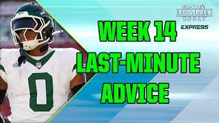 LAST-MINUTE Week 14 Start 'Em, Sit 'Em Advice! Actives/Inactives Updates & Q&A! (FFT Express)