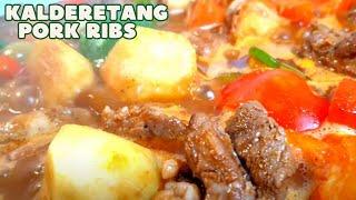 Pork Ribs Caldereta | Kalderetang Baboy (Ribs)