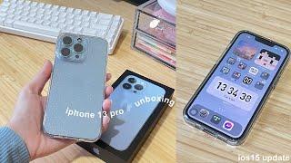 sierra blue iphone 13 pro unboxing, cam test and ios15 set up 