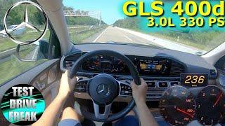 2021 Mercedes Benz GLS 400d 4Matic 330 PS TOP SPEED AUTOBAHN DRIVE POV