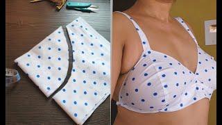 42 Size Cotton Bra Without Elastic Cutting and Stitching | बिना इलास्टिक वाली 42 साइज़ की ब्रा