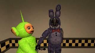 dipsy from  bigheadedbendyplushtotino  and withered bonnie fnaf 2