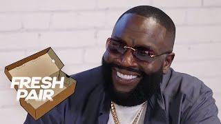 Rick Ross Claims His Custom Sneakers Are Better Than Khaled's Jordans, Talks 'Hustlin', Pimp C, MMG