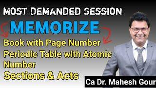 MOST DEMANDED SESSION || MEMORIZE BOOK WITH PAGE NUMBER 