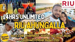 පැය 24ම කන්න බොන්න දෙන ලංකාවේ එකම Hotel එක | Riu Ahungalla |All inclusive Stay Srilanka