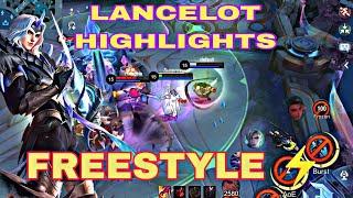 LANCELOT HIGHLIGHTS | DRAGON TAMER | MONTAGE | FREESTYLE MOMENTS | MLBB