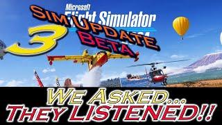 MSFS 2024 Sim Update 3 Beta! Huge Surprise! They Listened!!
