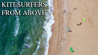 Kite Surfers - Aerial Footage & Stills - Melbourne (Brighton Beach)