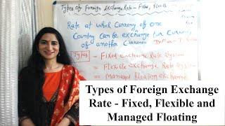 Types of Foreign Exchange Rate - Fixed, Flexible and Managed Floating