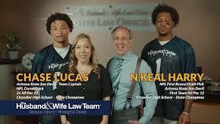 The Husband & Wife Law Team Football Commercial (60 second version)