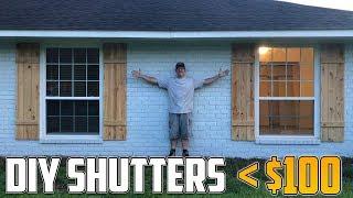 Building Our Own DIY Natural Wood Shutters!