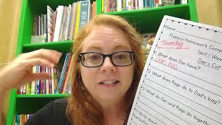 Message about Weekly Literacy Routines at Home