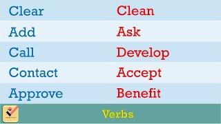 List of Verbs : 200+ important verbs | Verbs in English Grammar | Verb list | [ Part - 1 ]