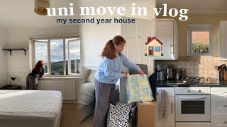 university move in vlog 2024 | my second year uni house