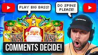 WE ALMOST MAX WON on a BIG BASS SLOT with YOUTUBE COMMENT PICKS!! (Bonus Buys)