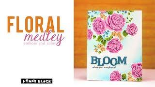 PB&J | Emboss and Color | Floral Medley