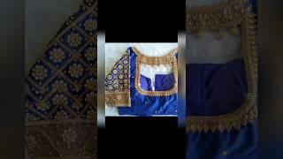 Blue colour  maggam work blouse designs /maggam work blouse designs photos latest