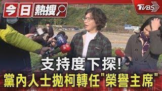 支持度下探! 黨內人士拋柯轉任「榮譽主席」｜TVBS新聞  @TVBSNEWS01