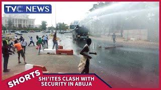 [WATCH] Security Operatives, Shi'ite Members Clash In Abuja