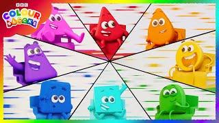 Crazy Colour Wheels!  | Colours for Kids | @Colourblocks