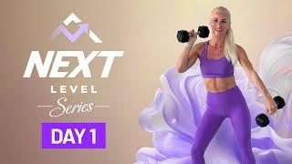 40 Min Impact HIIT Full Body Crusher with Dumbbells - 50/10 | NEXT LEVEL Series - Day 1
