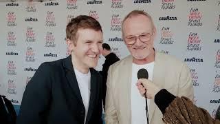 Elliott Crosset Hove & Ingvar Sigurdsson from GODLAND - #SpiritAwards 2024 Blue Carpet