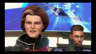 Star Trek: Prodigy Se.1, Ep.14 "Crossroads" Admiral Janeway Fires on the USS Protostar