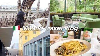 ITALY VLOG  (travel with me) 2 days in Milan, aesthetic architecture, where I eat, what to visit