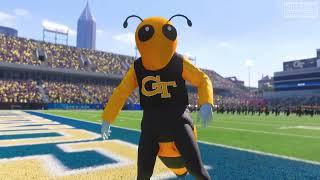 The Georgia Tech Yellow Jacket Football Team's Entrance - EA Sports College Football 25