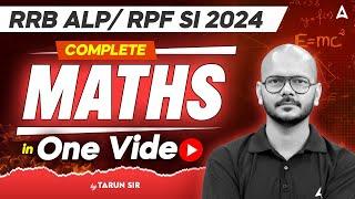 RPF SI/ALP 2024 Maths Classes | Maths For All Railway Exam 2024 | By Tarun Sir