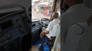 Volvo Bus Manual Gear Shifting | Volvo 9400 Bus Driving India #volvobus #shorts