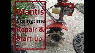 Fixing a Mantis Tiller that will not start - Springtime Start-up Techniques