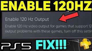 PS5 ENABLE 120HZ EASY NEW!