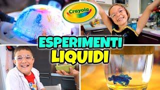 6 ESPERIMENTI con i LIQUIDI COLORATI da Fare in Casa