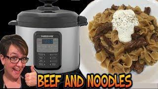 Making Food Monday: Pressure Cooker Beef and Noodles