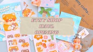 ALICIAHH STUDIOS STICKER HAUL OPENING | Supporting sticker Etsy shops