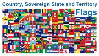 Emoji Meanings Part 49 - Flags of Countries, Sovereign States and Territories | English Vocabulary