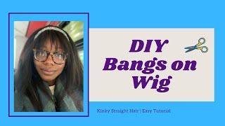 How to Cut Bangs | DIY | Black Hair