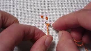 Knötchenstich Stick-Stich Tutorial