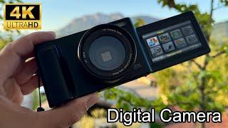 The Best Low Cost Digital Camera 4K , 48MP with 16X Zoom and 180° Flip Screen