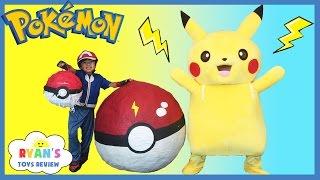 GIANT EGG POKEMON GO Surprise Toys Opening Huge PokeBall