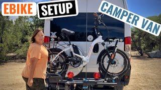 Promaster Camper Van Electric Bike Setup and Swingaway Hitch Rack