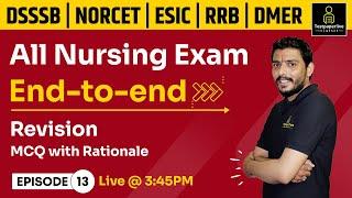 Staff Nurse Most Imp. MCQ’s #13 DSSSB | AIIMS | GMCH | DMER | Nursing Exam |  Nursing Classes