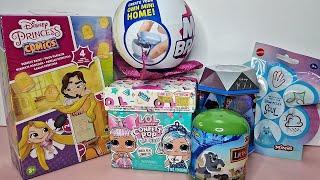 MINI BRAND,DINSEY PRINCESS COMICS,LOL DOLL MYSTERY SURPRISE EGGS TOYS UNBOXING ASMR NO Talking Video