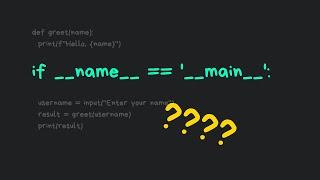 What if __name__ == '__main__' does in Python | 2MinutesPy