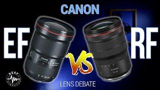 CANON LENS DEBATE:  EF vs RF LENSES