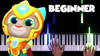 Talking Tom Hero Dash - Jungle Theme - BEGINNER EASY Piano Tutorial