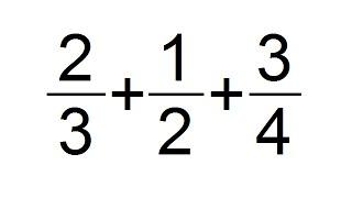 Suma de 3 Fracciones Con Diferente Denominador