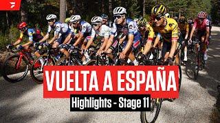 Highlights: 2023 Vuelta a España Stage 11 - Sepp Kuss Retains Lead Over Remco Evenepoel