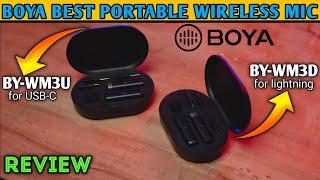 Boya Wireless Mic | BY-WM3U | BY-WM3D | TechTuber Afzal @BOYA18